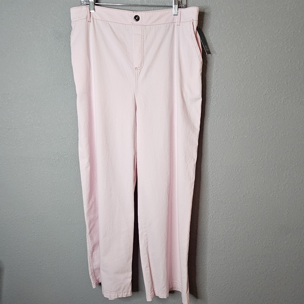 Wild Fable Wide Leg Pink Pants Womens XL High‎ Waist Pastel Academia Soft Girl